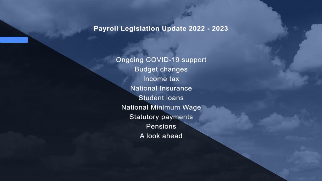 Payroll Legislation Update 2022 – 2023